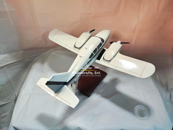 Model of Piper PA-23 Aztec with detailed craftsmanship.